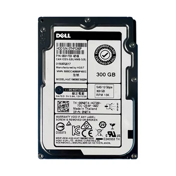 Dell EMC Hitachi 2.5" 300GB 15K 12Gb SAS Hard Drive - 0N0T4 HUC156030CSS204
