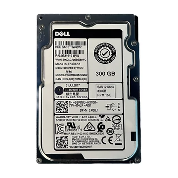 Dell EMC Hitachi 2.5" 300GB 15K 12Gb ISE SAS Hard Drive - 1P08J HUC156030CSS200