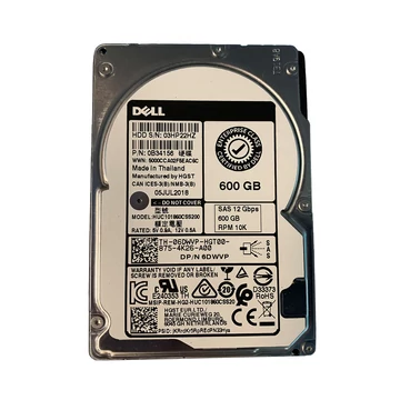 Dell EMC Hitachi 2.5" 600GB 10K 12Gb ISE SAS Hard Drive - 6DWVP HUC101860CSS200