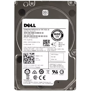 Dell EMC Seagate 2.5" 600GB 10K 6Gb SAS Hard Drive - K1JY9 ST600MM0088